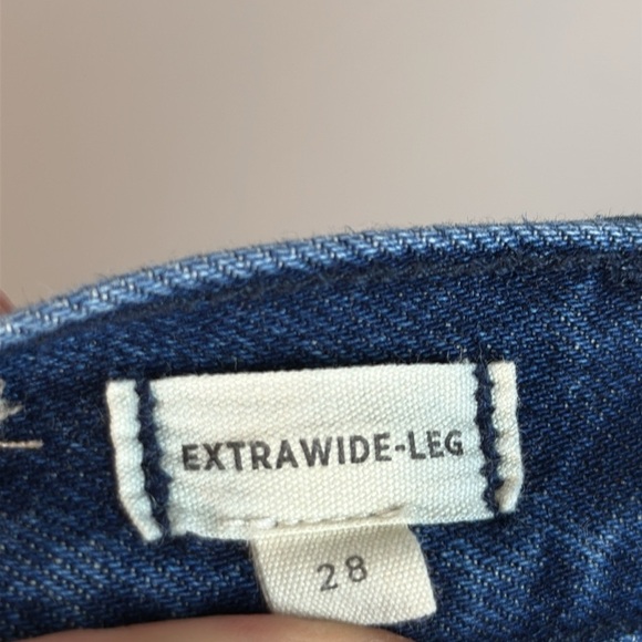 Madewell Extra Wide Leg Jeans Size 28 - Picture 14 of 16